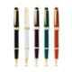 Cross Bailey Black Ink Green Resin & Gold Tone Finish Roller Ball Pen with 1 Pc Black Gel Ink Tip Set, AT0745-12