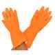 SSWW 14 inch Orange Rubber Acid Alkali Proof Hand Gloves, SS&W-HG-001