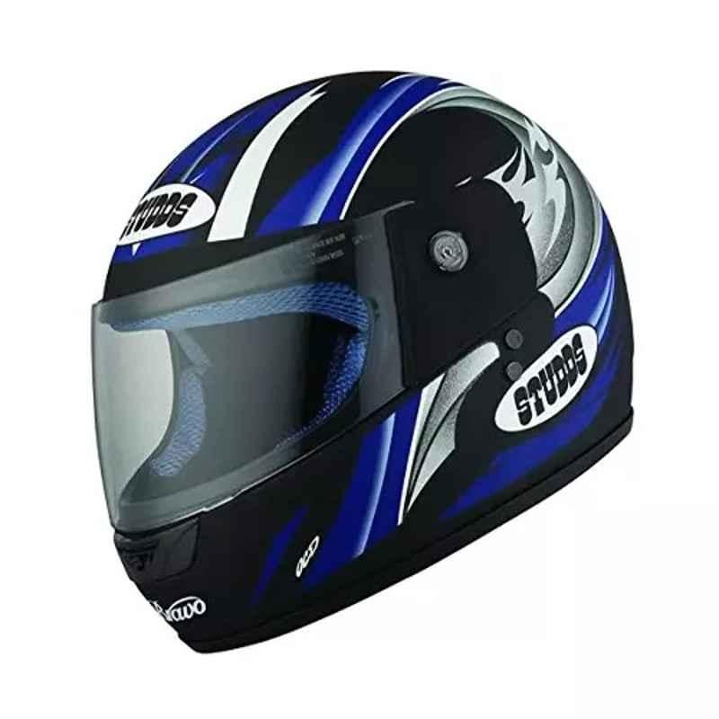 Studds Scorpion D4 Decor Plastic Black Full Face Helmet, Size: Medium