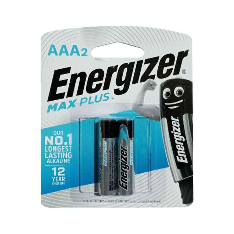 Energizer Max Plus 1.5V AAA Alkaline Battery for Power Demanding Devices, AEP92BP2T (Pack of 2)