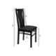 Rose Duke 38x14.5x14.5 inch Black Dining Chair