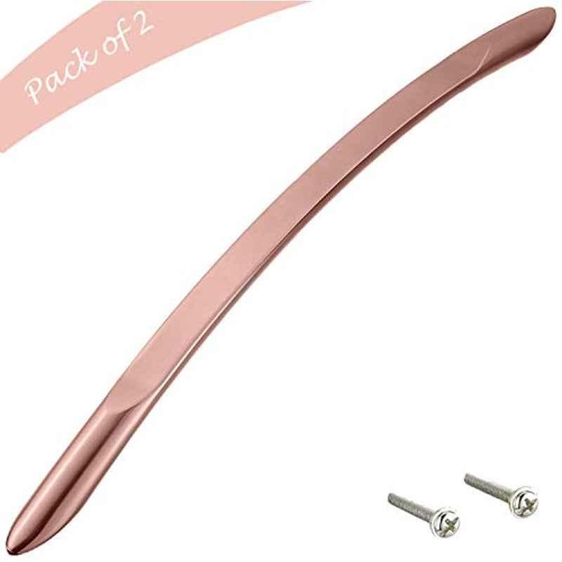 Aquieen 320mm Malleable Light Copper Wardrobe Cabinet Pull Handle, KL-709-320 (Pack of 2)