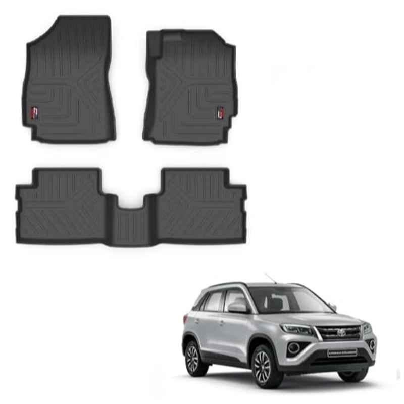 Kozdiko Thermoplastic Polyolefins 3D Life Long Car Floor Mat Set for Toyota Urban Cruiser