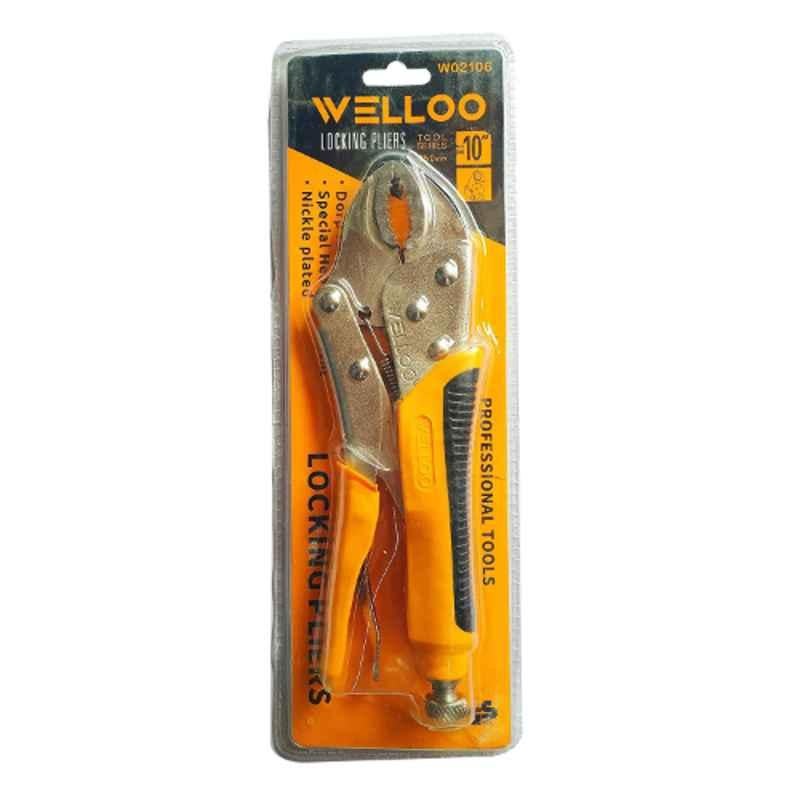 Buy ATC Steel Orange & Silver Heavy Duty Vice Grip Locking Plier, Size: 10  inch Online At Price ₹452