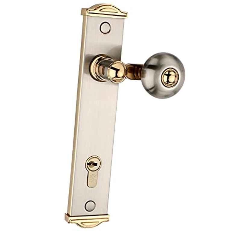 Bonus Comfy G5 Reflex 85mm Brass Silver & Gold Both Side Key Mortice Lock Set
