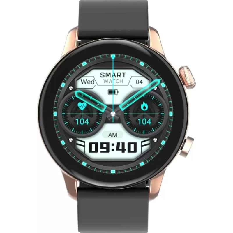 Gizmore GizFit Glow 1.37 inch Touchscreen Glossy Black BT Calling Smartwatch