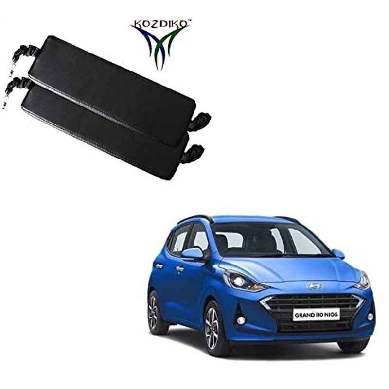 Kozdiko 2 Pcs Black Seat Space Gap Filler Set for Hyundai Grand i10 Nios
