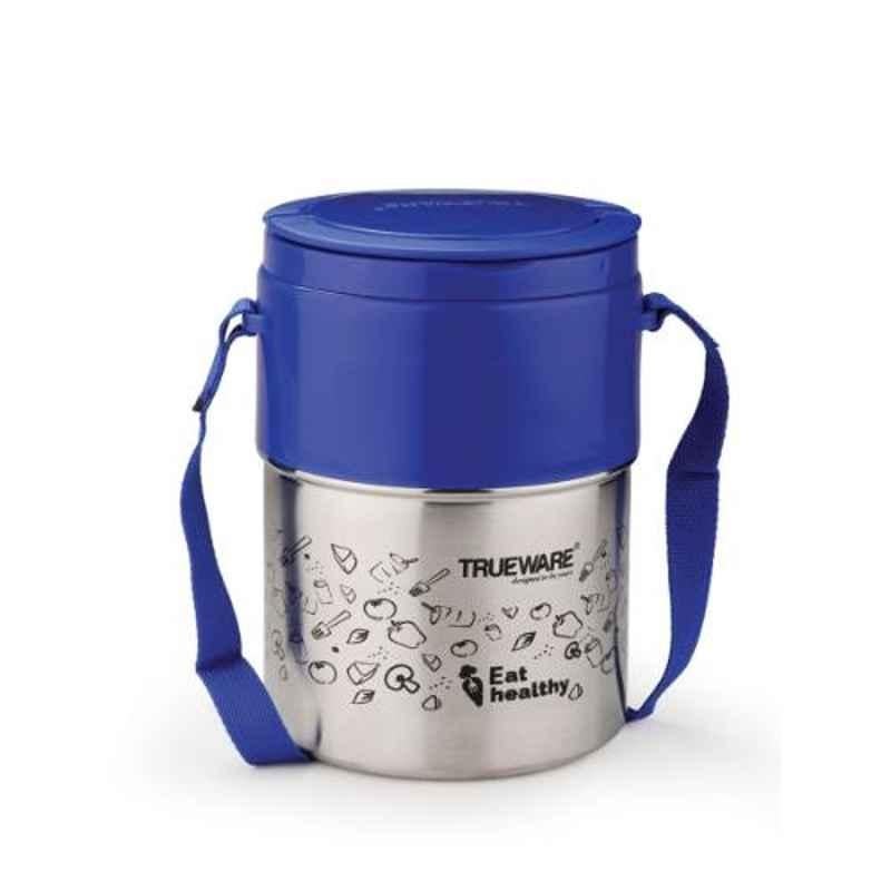 Trueware Steelex 350ml Blue 3 Insulated Stainless Steel Lunch Box Container Set