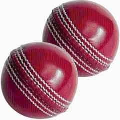 HTM Hi Quality Cricket Leather Ball for Hobby Play & Training Cricket Leather Ball Standard Red (Pack of 2)