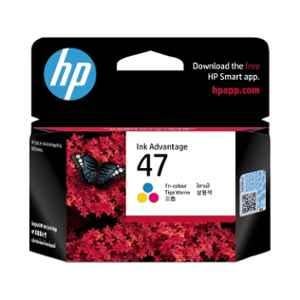 HP 47 Tri-Color Original Ink Cartridge, 6ZD61AA