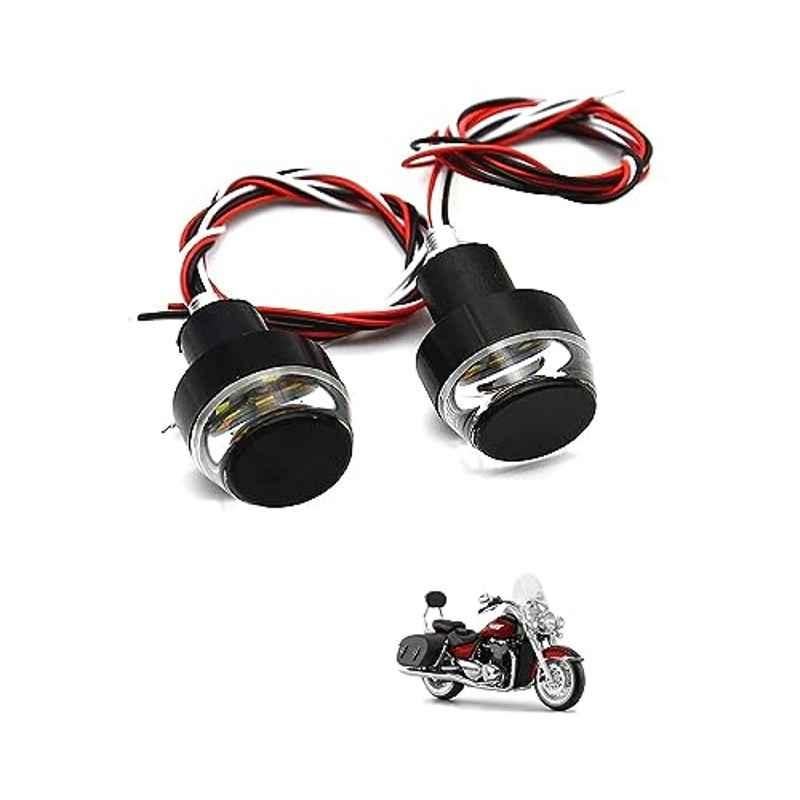 Kozdiko 2 Pcs Dual Colour Motorcycle LED Indicator Turn Signal Handle Bar Light Set for Triumph Thunderbird