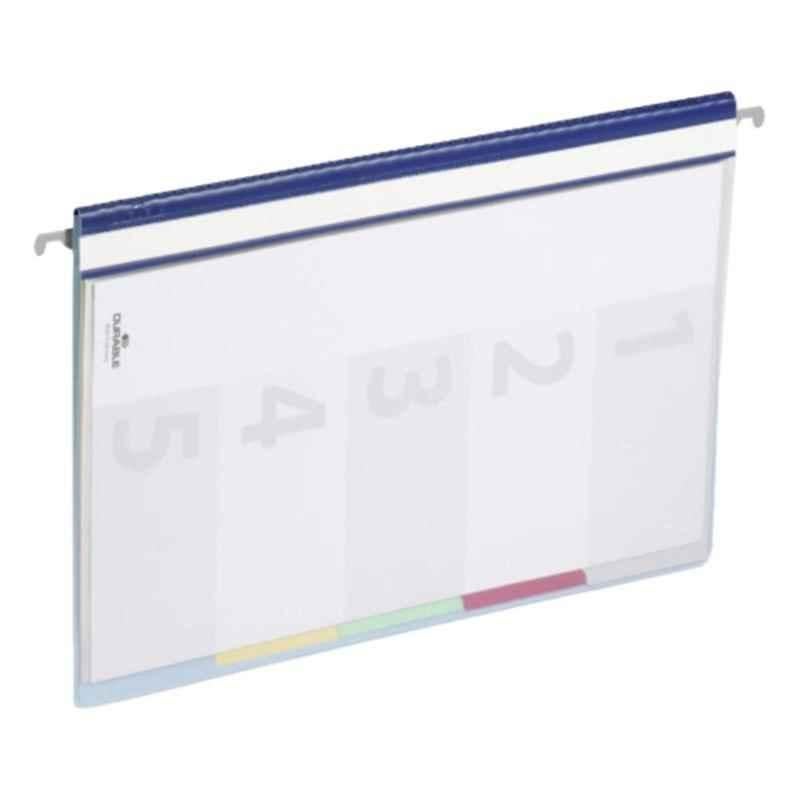 Durable DIVISOFLEX A4 Blue Organizer File with 5 compartments, 2557-06