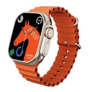 I Kall W7 2.19 inch Orange Bluetooth Calling Smart Watch with Multiple Sports Modes, IP68 Water Resistant & Sp02 Tracking