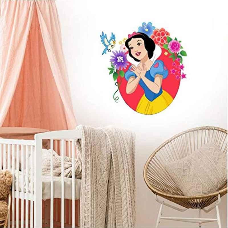 Asian Paints W107WZ49L45 Wall Ons 2.2x1.4ft Vinyl Snow White & Birdie UV Printed Self Adhesive Wall Sticker, HPCA21238