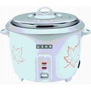 Usha 1.8 Litre 700W Stainless Steel White & Silver Electric Rice Cooker, RC18SS1