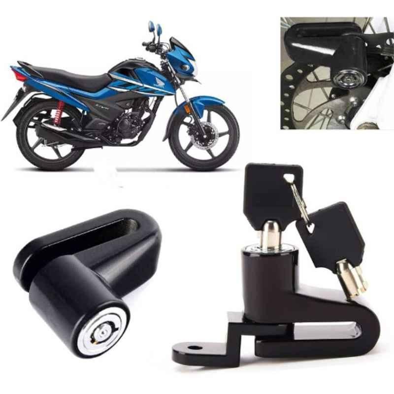 Auto Pearl Steel Black Heavy Duty Anti-Theft Disc Brake Lock for Livo, Lock_352