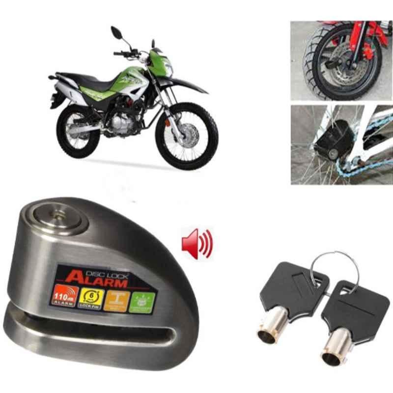 Auto Pearl Steel Black Anti-Theft Alarm Disc Brake Lock for Impulse, Lock_245