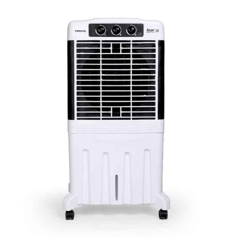 Thermocool Aston Tower 160W 95 Litre Plastic White Desert Air Cooler with Honeycomb Pad Cooling & 1 Year Warranty