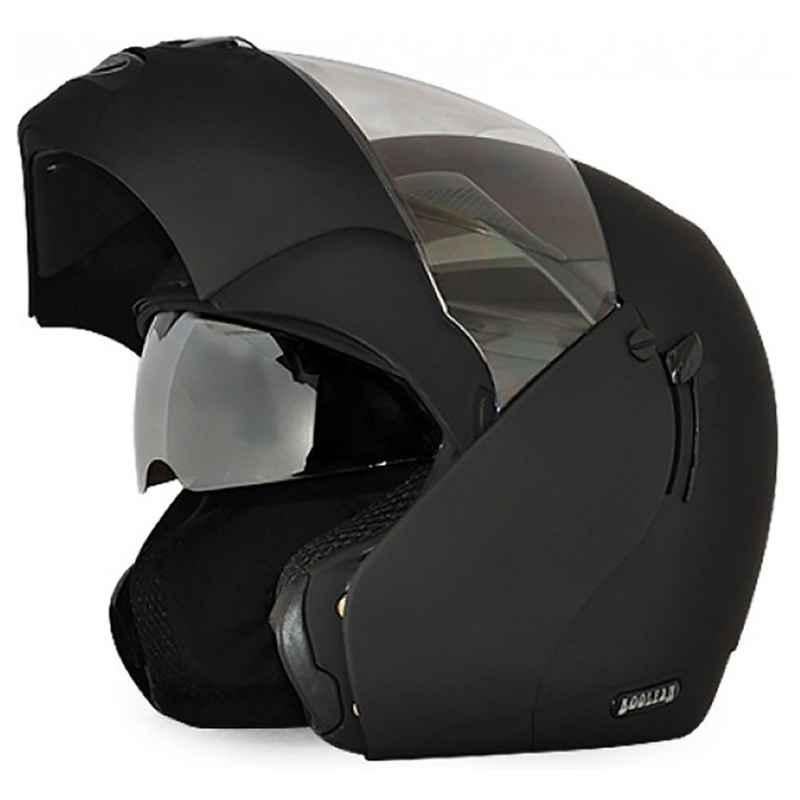 Vega Dull Black Flip-Up Full Face Helmet, Size: M