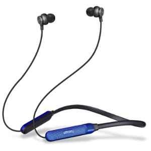 pTron Tangent Duo 13mm Black & Blue Bluetooth Wireless In-Ear Neckband with Mic, Fast Charging, Voice Assistant & IPX4