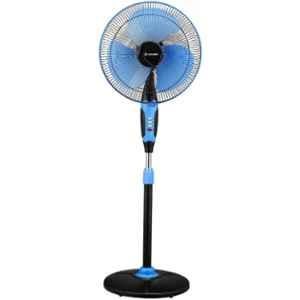 Candes Platine 60W Black & Blue 3 Blade Automatic Oscillation Anti Dust Pedestal Fan, Sweep: 400 mm