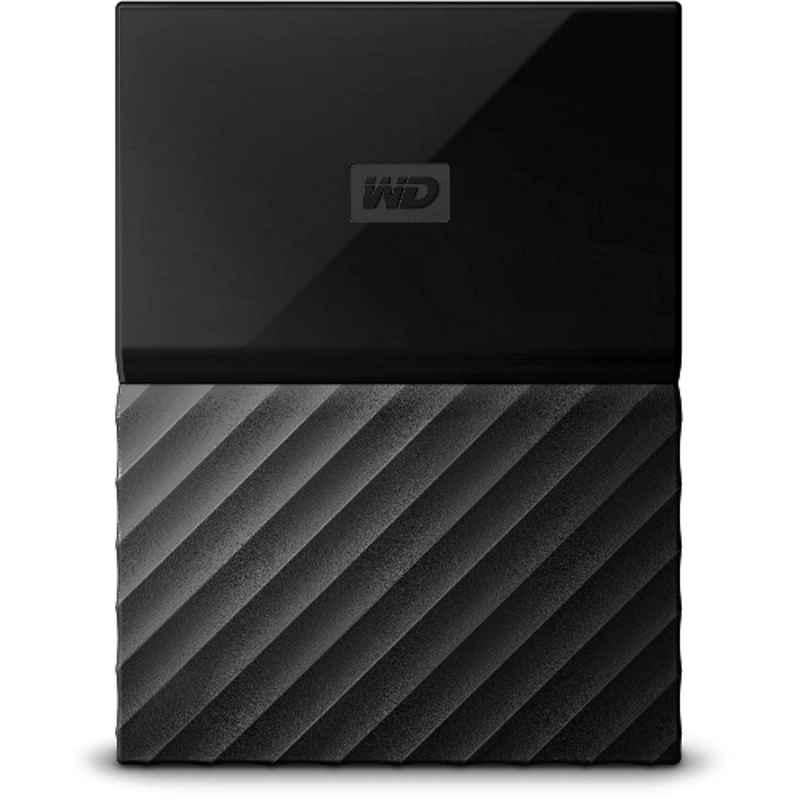 WD My Passport 2TB Black Thin Portable External Hard Drive, WDBS4B0020BBK-WESN