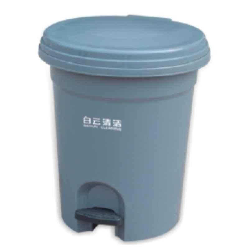 Baiyun 35X34X41cm 16L Gray Garbage Can with Pedal, AF07030
