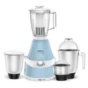 Havells Energia 600W White & Blue Mixer Grinder with 4 Jars, GHFMGCHB060