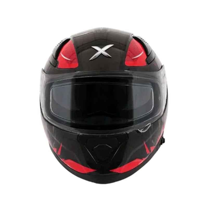 Axor Apex Hunter Black & Red Full Face Helmet, AHHBRML, Size: L