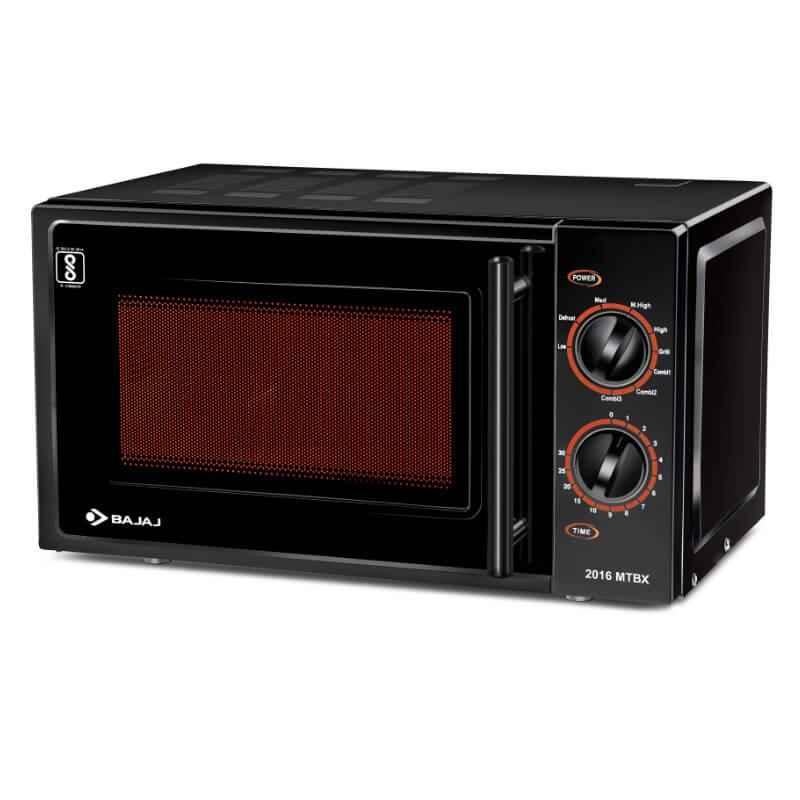 Bajaj MTBX 2016 20 Litre Black Grill Microwave Oven