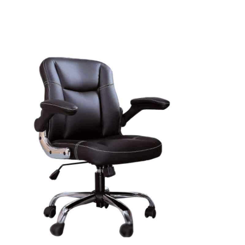 Oakcraft 101.92x45x45cm Leatherette Black Revolving Executive Chair, OC-01