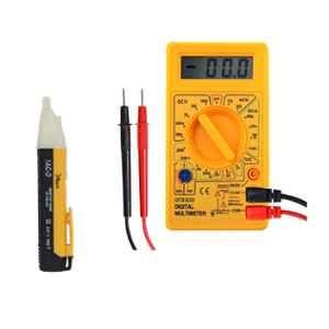 Hillgrove HGCM465M1 AC-DC Voltage Ohm Electronic Digital Mini Multimeter & Non-Contact Voltage Tester Combo, HGCM832
