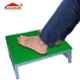Sanushaa Metal Dark Salte Foot Rest with Artificial Grass Surface Under Desk Foot Stool, S-144