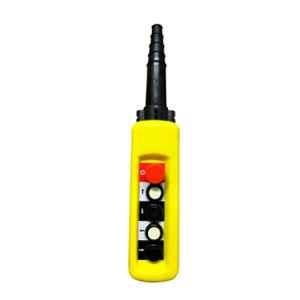 Globe PI-PB-05 4 Way Yellow Push Button Pendant with 1 Year Warranty