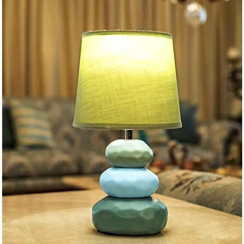 Magik Atmosfera 5W Ceramic Sea Green Table Lamp with E14 LED Bulb Included, TDAF000G1716