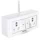 Palfrey 16A/20A 2 Socket White Polycarbonate Electric Extension Board with 2 Switch & 10m Wire, 161610