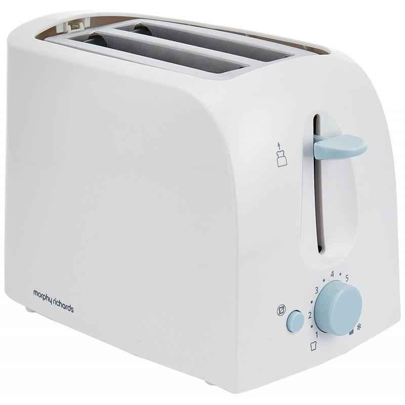 Morphy Richards 650W AT-201 White 2-Slice Pop-Up Toaster