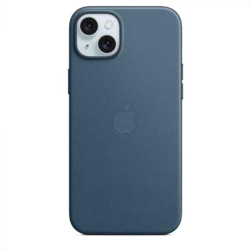 Apple iPhone 15 Plus FineWoven Pacific Blue Back Case with MagSafe, MT4D3ZM/A