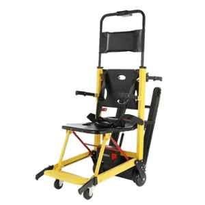Everactiv 125kg 18 inch Aluminium Yellow Stair Climbing Electronic Wheelchair for Old People, WD-01