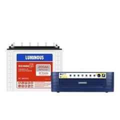 Luminous Hercules 1600 1500VA 12V Sine Wave Inverter & Red Charge RC25000 200Ah Tall Tubular Battery Combo
