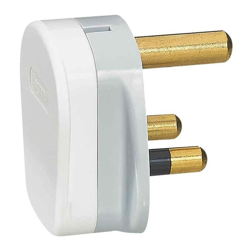 Legrand 15A 250V White Single Socket Plug, 650015 (Pack of 20)