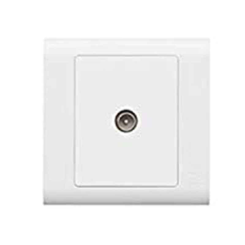 MK Electric 1 Gang Outlet Male Non-Isolated TV Socket, MV3520WHI