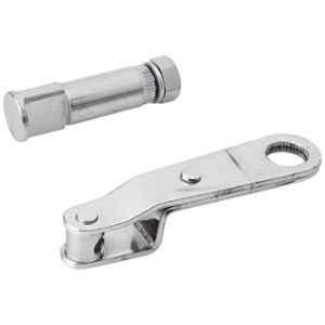 AllExtreme EXTBCLC Chrome Rear Drum Brake Cam with Lever Set