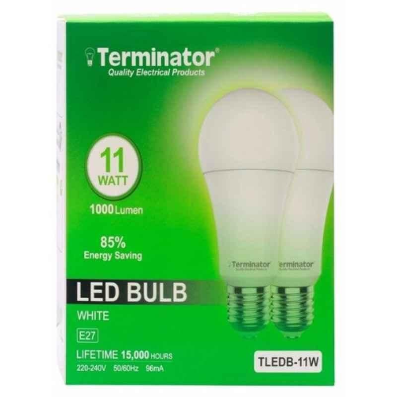 Terminator 220-240V E27 6500K White LED Bulb, TLEDB-11W-2