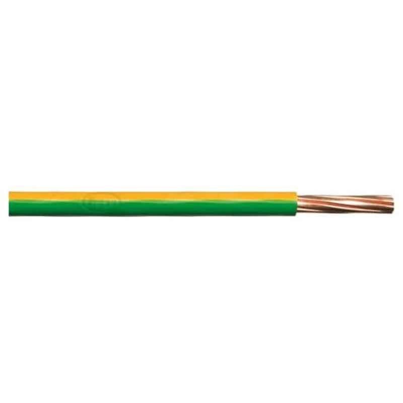 Reliable Electrical 4mmx1m Copper Conductor PVC Yellow & Green Earth Cable