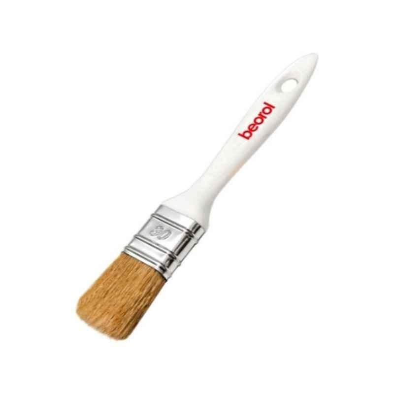 Beorol 30x15mm White, Silver & Brown Economy Paint Brush, EB30