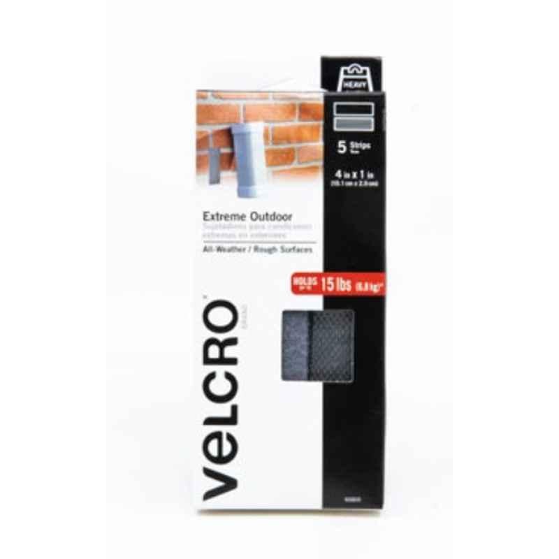 Velcro 0.25 inch Titanium Extreme Strip, 90800 (Pack of 5)