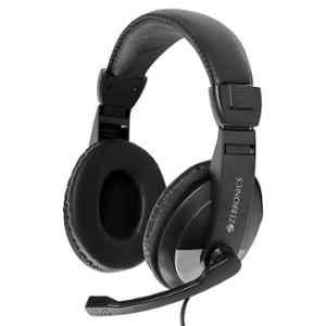 Zebronics Zeb-H-200HM 3.5mm Black Headphone with Mic