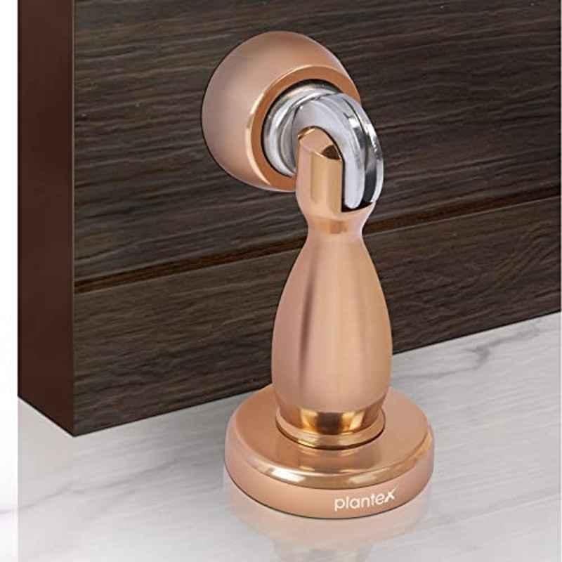 Plantex Magnetic Door Stopper/Door Magnet Stopper/Door Stopper for Main Door/Stops for Doors 4 inch, Rose Gold