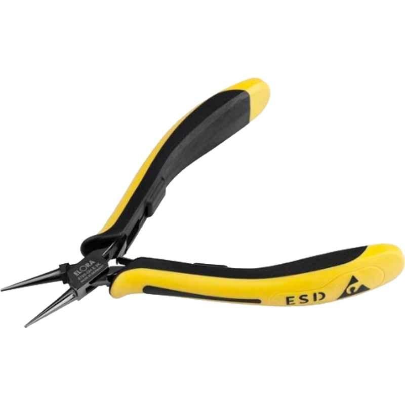 Elora 130mm ESD Safe Precision Electronic Round Nose Plier with Smooth Gripping Surface, 4720-OH E 2K